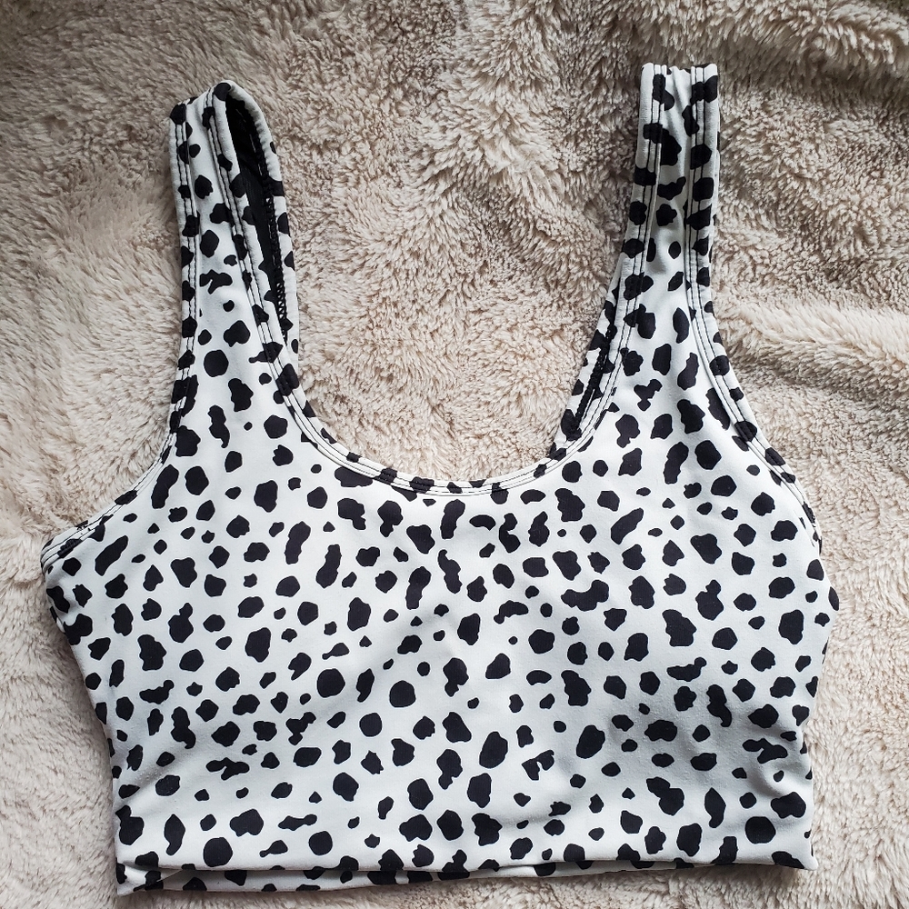 Balance Athletica Snow Leopard Bra Small